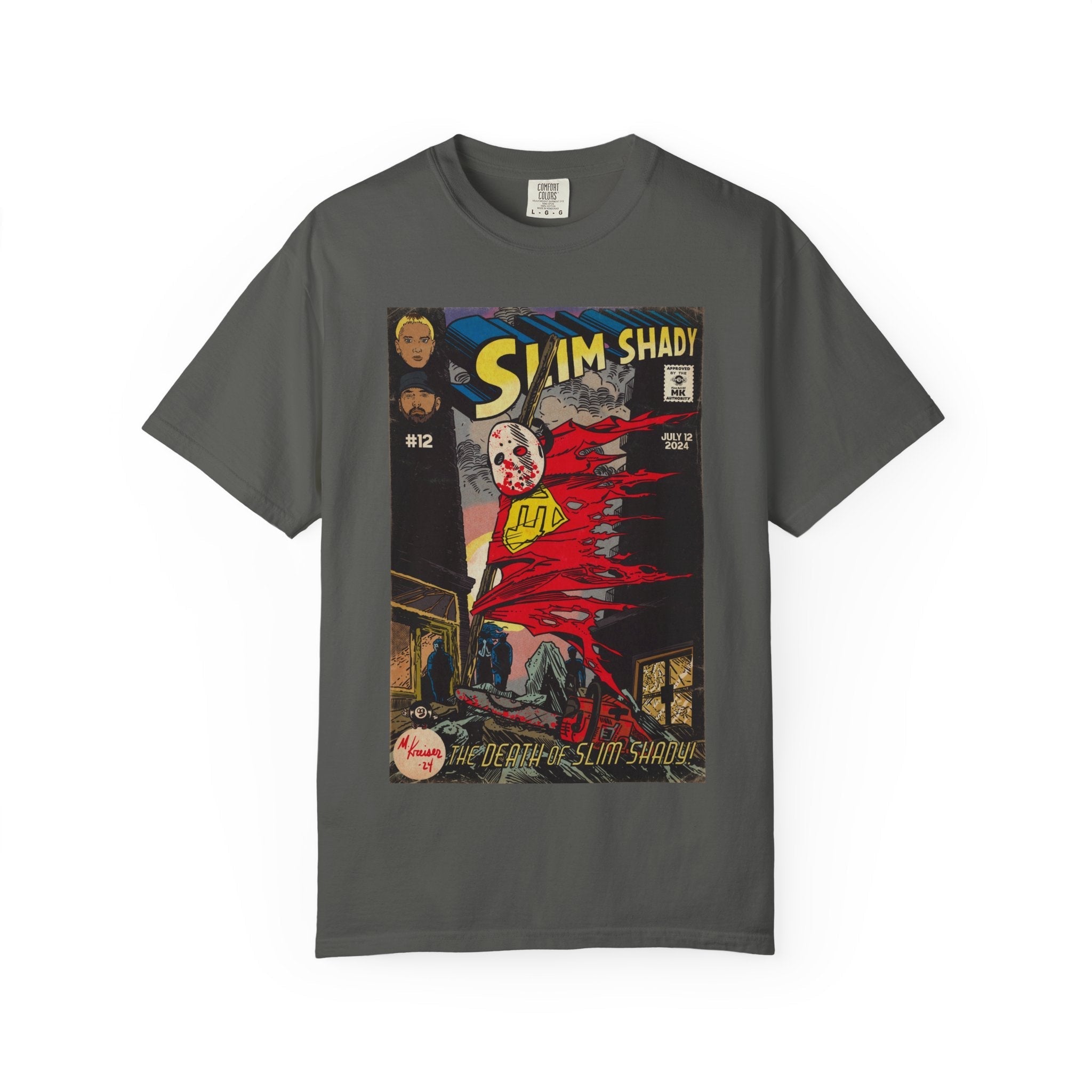 Death of Slim Shady - Unisex Comfort Colors T-shirt Hoodie, Sweatshirt | CiraTrend.com (Image 5)