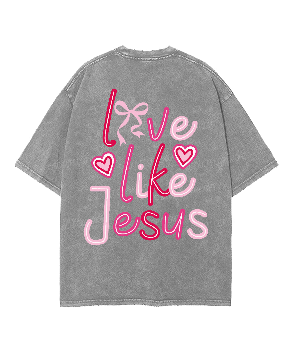Love Like Jesus Double Sided Unisex Washed Christian T-shirt Hoodie, Sweatshirt | CiraTrend.com (Image 5)