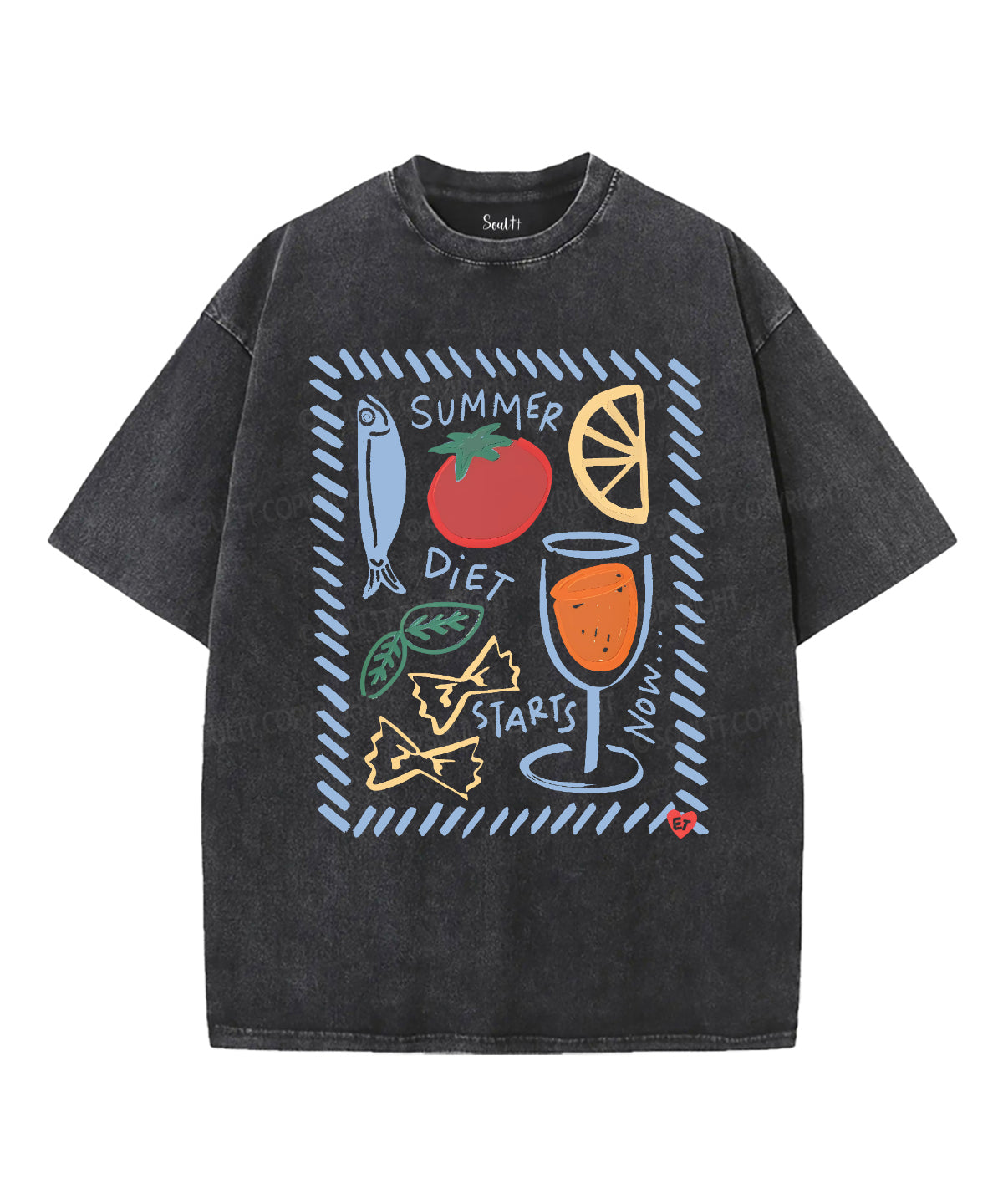 Summer Diet Starts Now Double Sided Unisex Washed Christian T-shirt Hoodie, Sweatshirt | CiraTrend.com (Image 2)