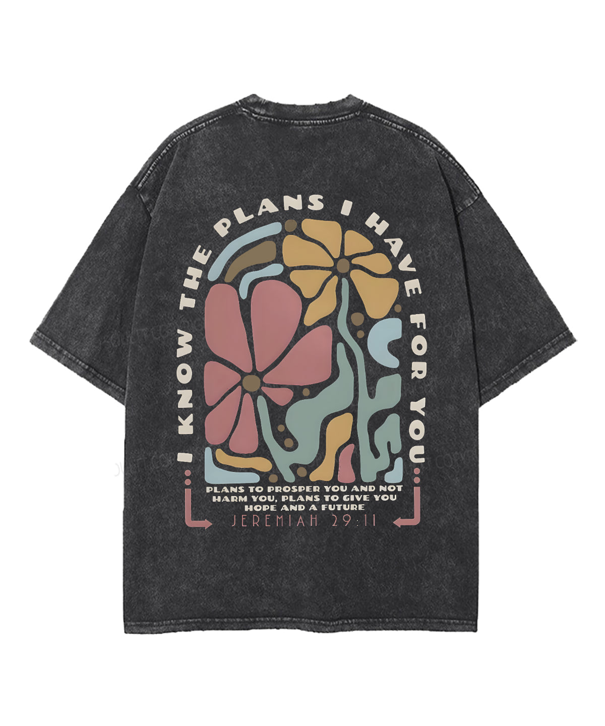 I Know the Plans Double Sided Unisex Washed Christian T-shirt Hoodie, Sweatshirt | CiraTrend.com (Image 3)