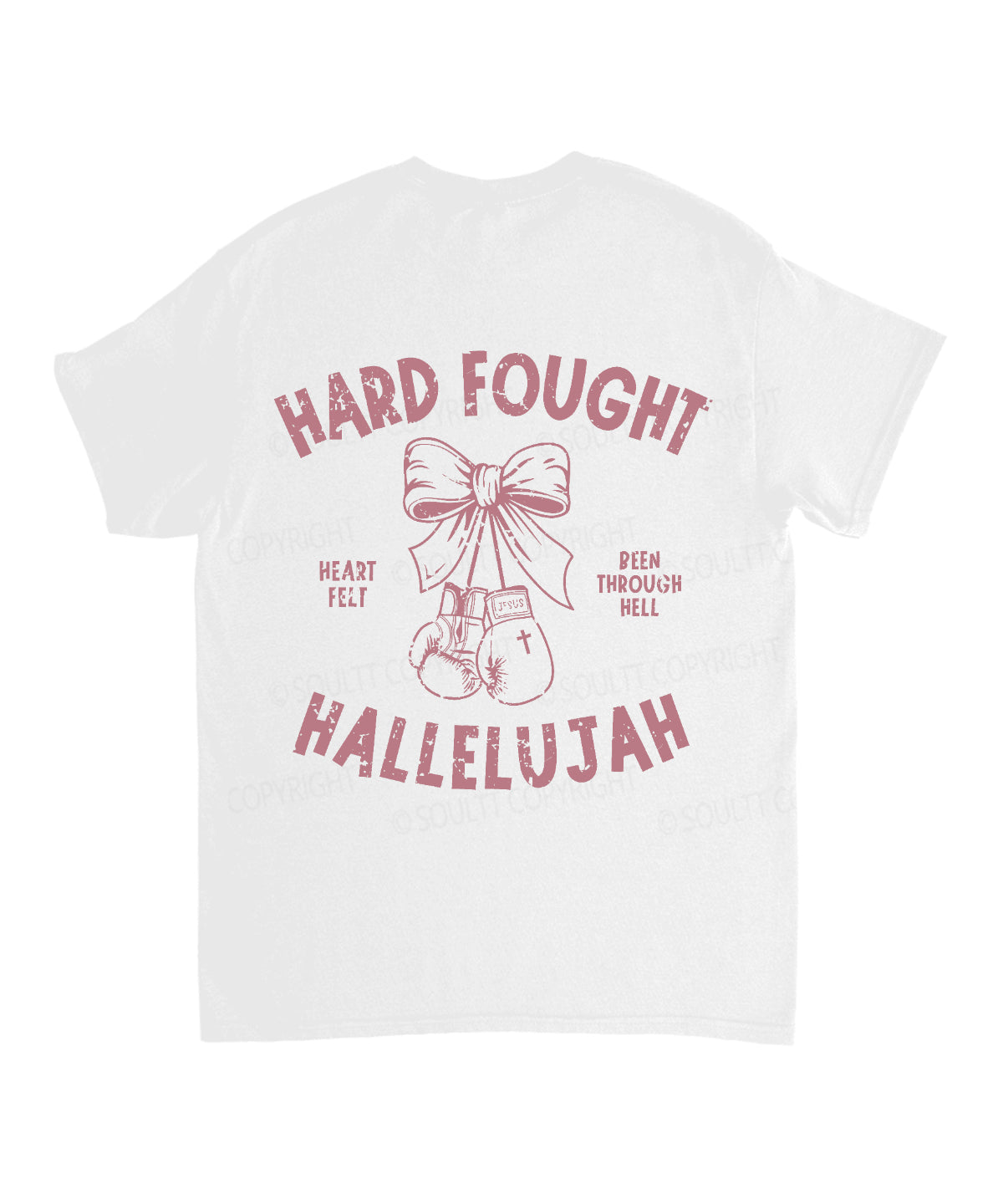 Hard Fought Double Sided Unisex Cotton Christian T-Shirt Hoodie, Sweatshirt | CiraTrend.com (Image 5)