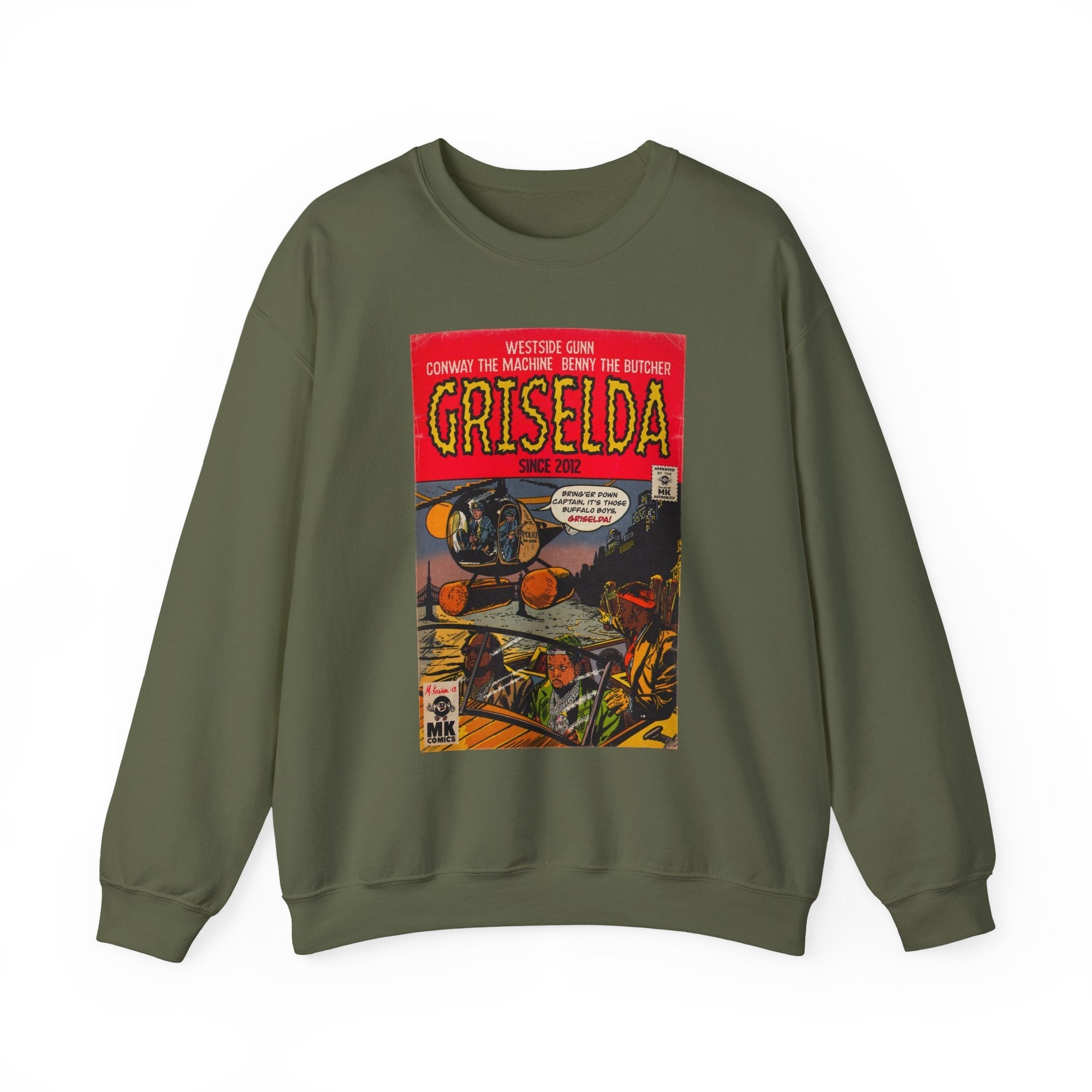 Griselda - Comic Book Art - Unisex Heavy BlendÃ¢â€žÂ¢ Crewneck Sweatshirt T-Shirts, Hoodie | CiraTrend.com (Image 3)