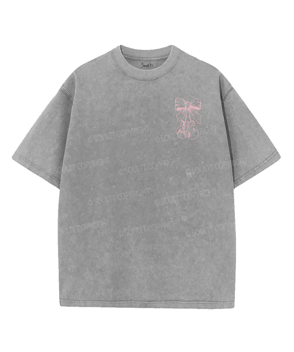Hard Fought Double Sided Unisex Washed Christian T-shirt Hoodie, Sweatshirt | CiraTrend.com (Image 4)