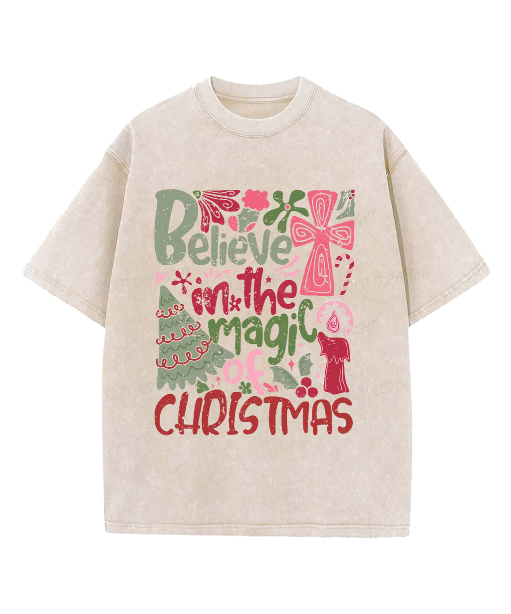 Believe In The Magic Washed Christian T-shirt Hoodie, Sweatshirt | CiraTrend.com (Image 1)