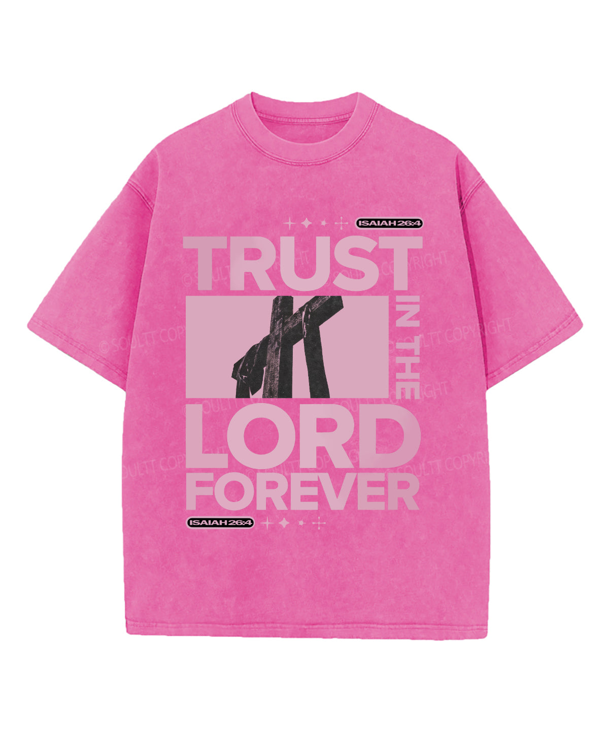 Trust In The Lord Washed Christian T-shirt Hoodie, Sweatshirt | CiraTrend.com (Image 3)