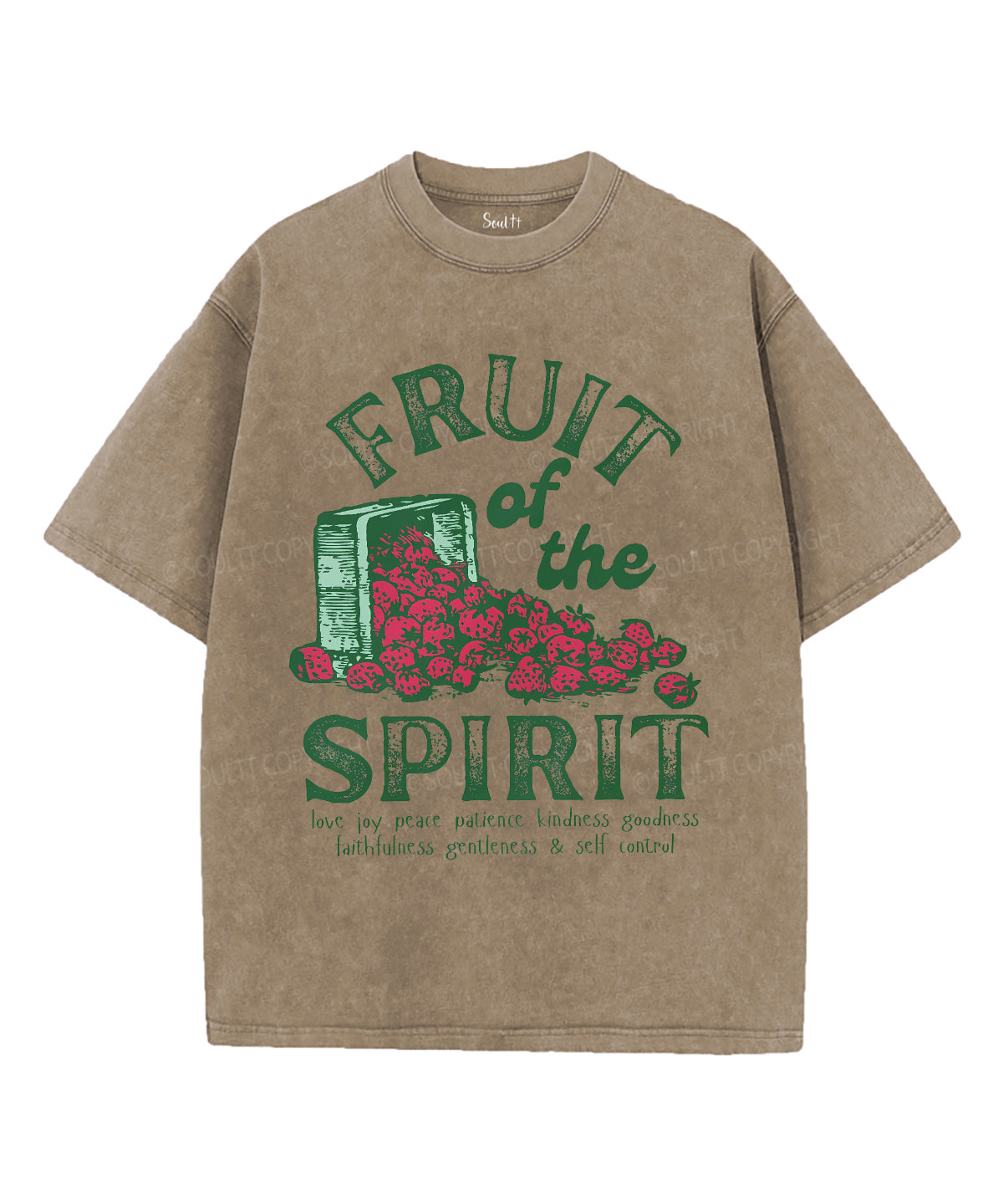 Fruit Of The Spirit Unisex Washed Christian T-shirt Style016 Hoodie, Sweatshirt | CiraTrend.com (Image 5)