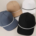 Solid Color 5 Panel Premium Materials Trucker Hat