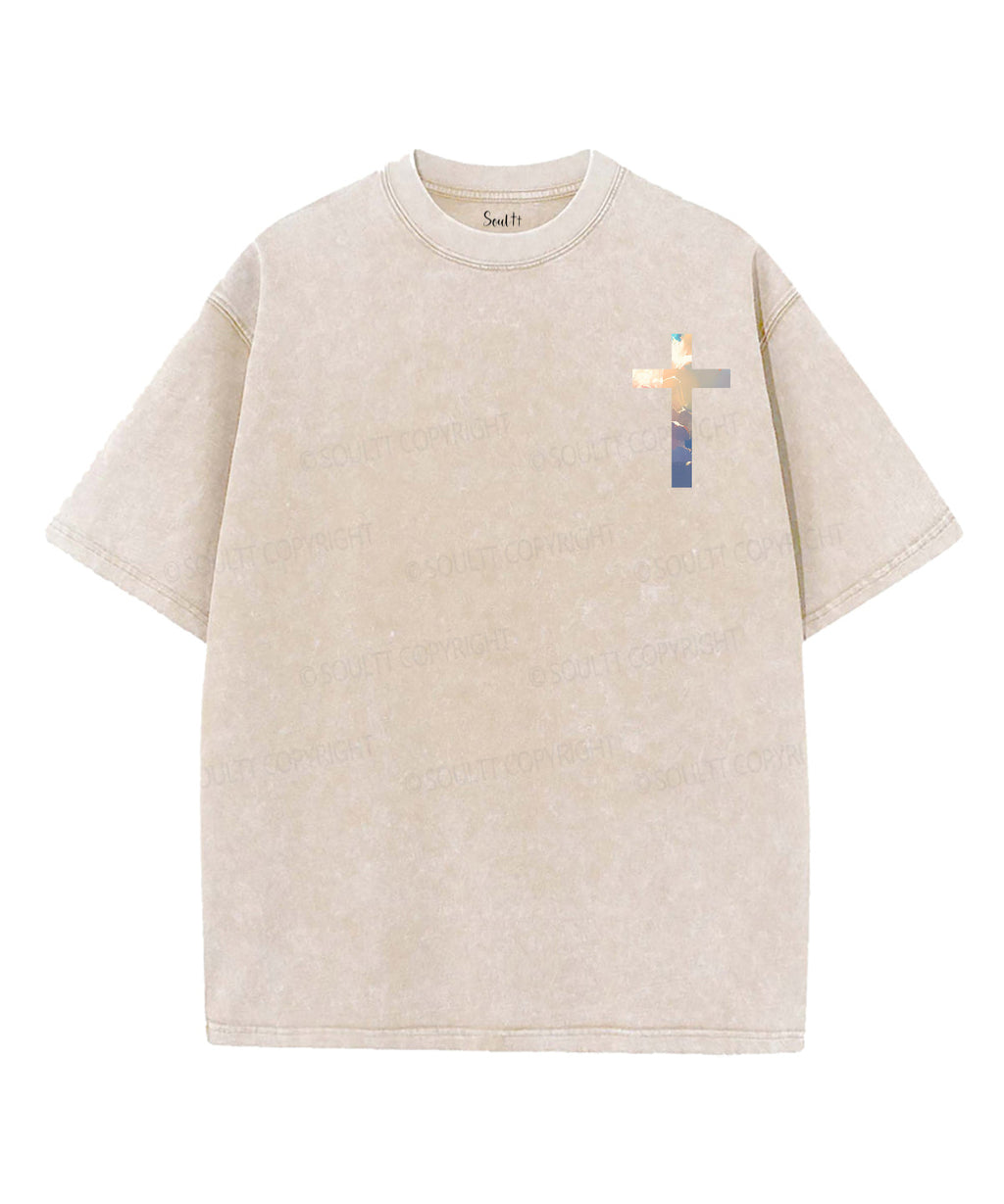 There Was Light Double Sided Double Sided Unisex Washed Christian T-shirt Hoodie, Sweatshirt | CiraTrend.com (Image 2)