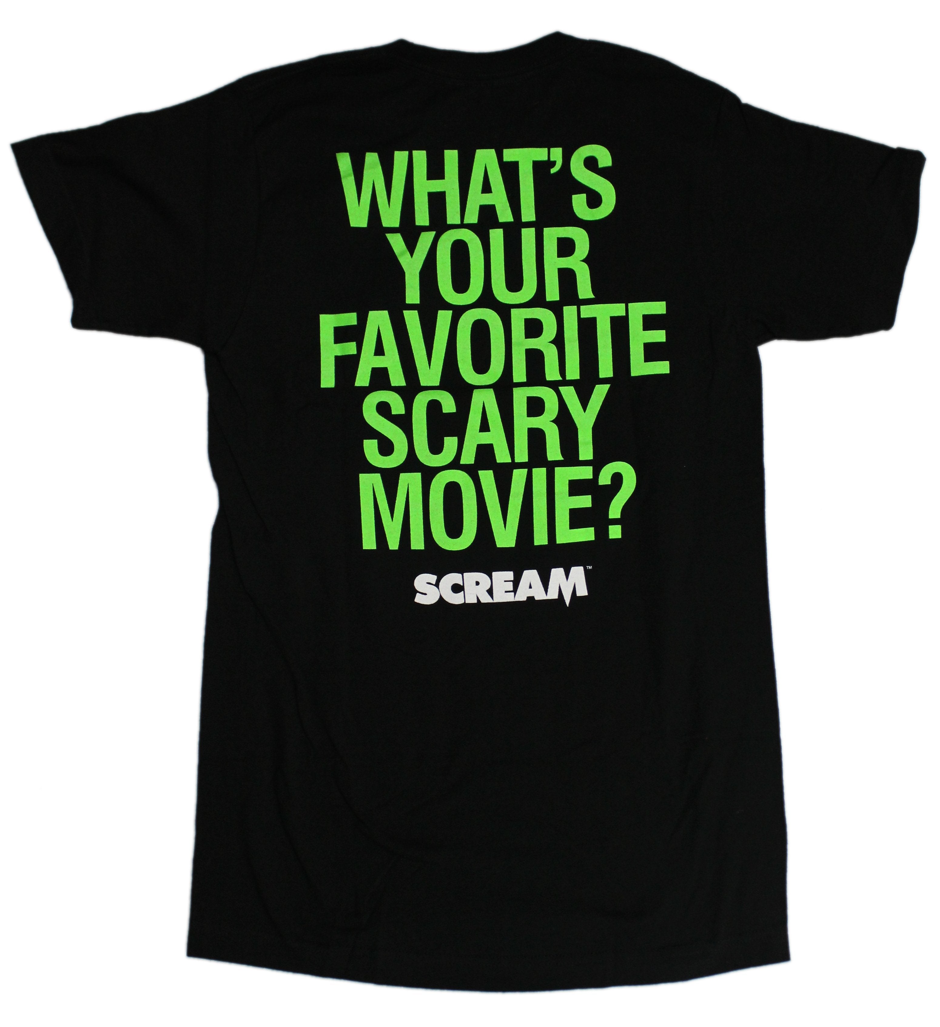 Scream Mens T-Shirt - Movie Poster Close Up Face Image Hoodie, Sweatshirt | CiraTrend.com (Image 2)