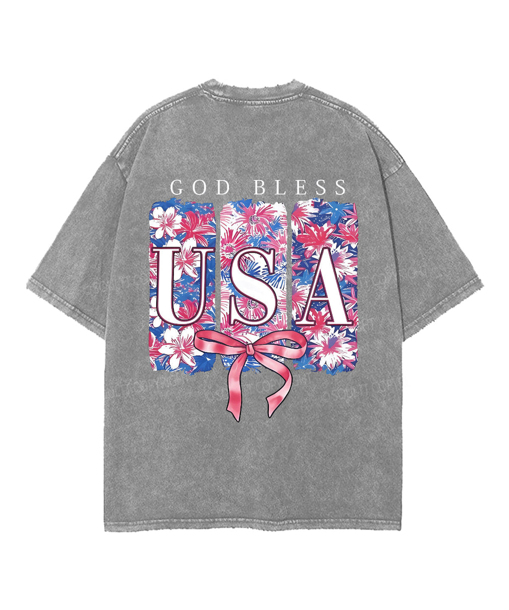 God Bless USA Double Sided Washed Christian Style001 T-Shirts, Hoodie, Sweatshirt