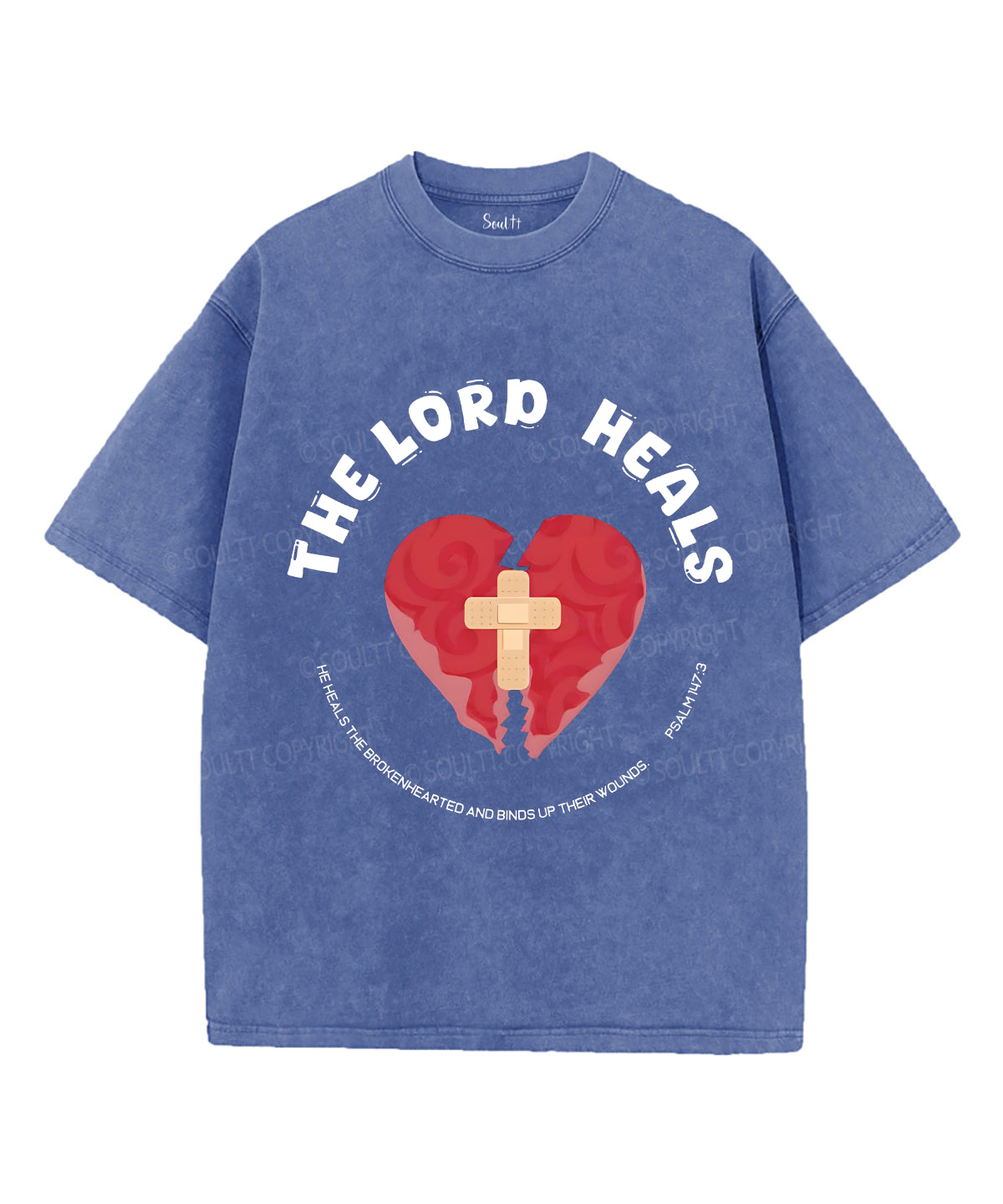 The Lord Heals Unisex Washed Christian T-shirt Hoodie, Sweatshirt | CiraTrend.com (Image 3)