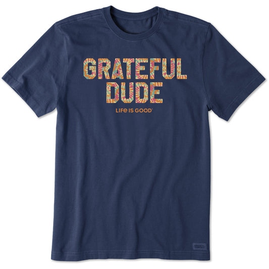 Men's Grateful Dude Tie Dye Short Sleeve Crusher Tee