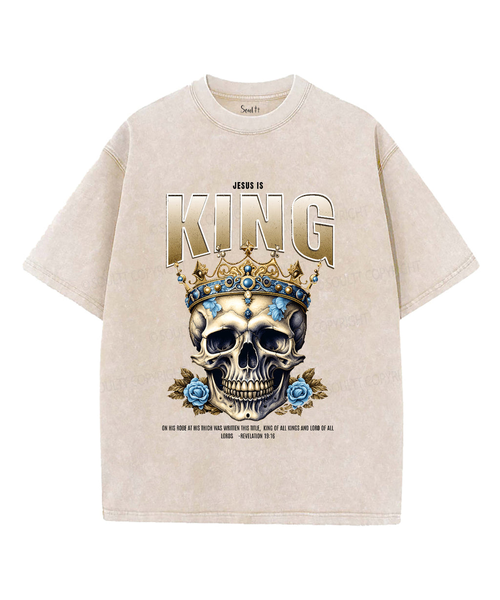 Jesus Is King Unisex Washed Christian T-shirt Style003 Hoodie, Sweatshirt | CiraTrend.com (Image 4)