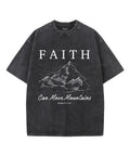 Faith Can Move Mountains Unisex Washed Christian T-shirt Hoodie, Sweatshirt | CiraTrend.com (Image 1)