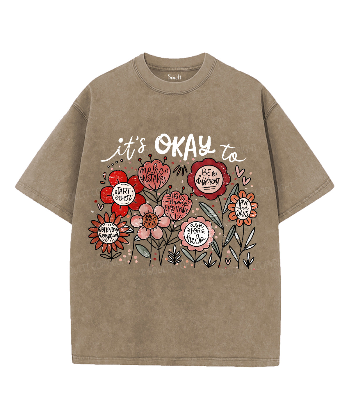 It's Okay Unisex Washed Christian T-shirt Hoodie, Sweatshirt | CiraTrend.com (Image 5)