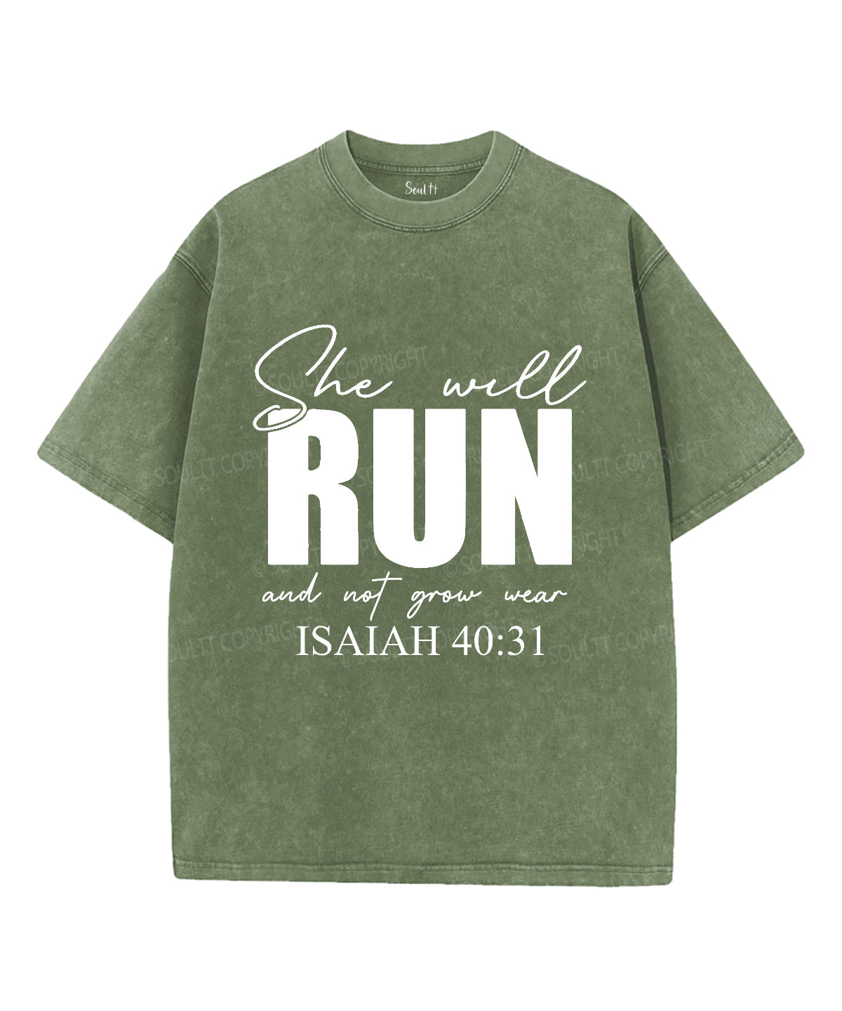 She Will Run Washed Christian T-shirt Hoodie, Sweatshirt | CiraTrend.com (Image 5)