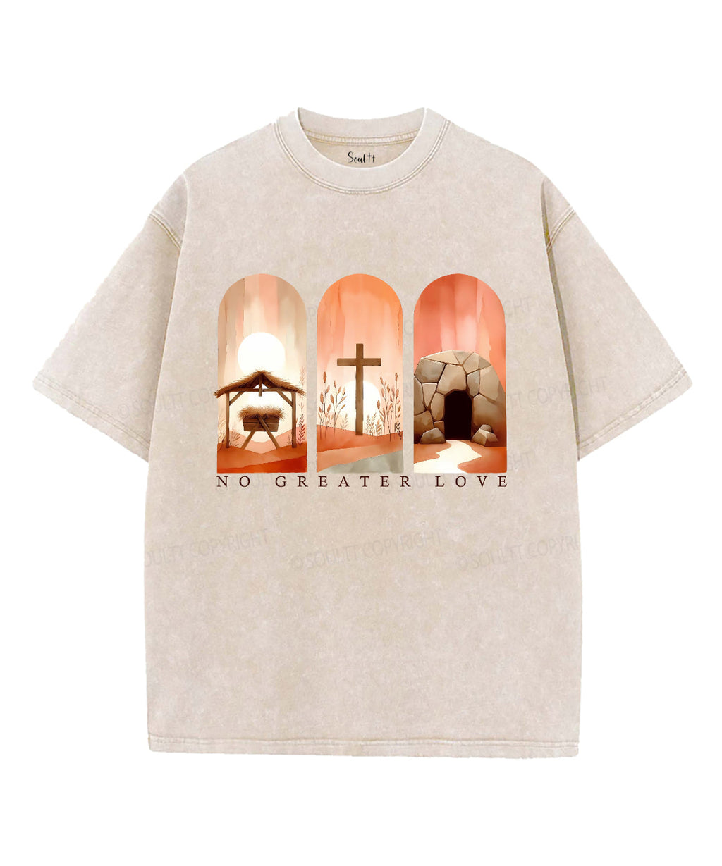 No Greater Love Unisex Washed Christian T-shirt Style001 Hoodie, Sweatshirt | CiraTrend.com (Image 4)
