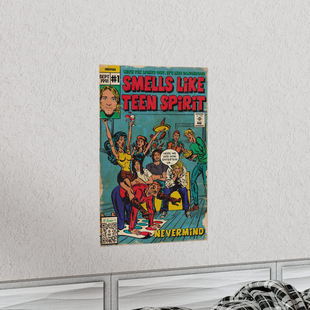 Smells Like Teen Spirit -  Vertical Matte Poster T-Shirts, Hoodie, Sweatshirt | CiraTrend.com (Image 3)