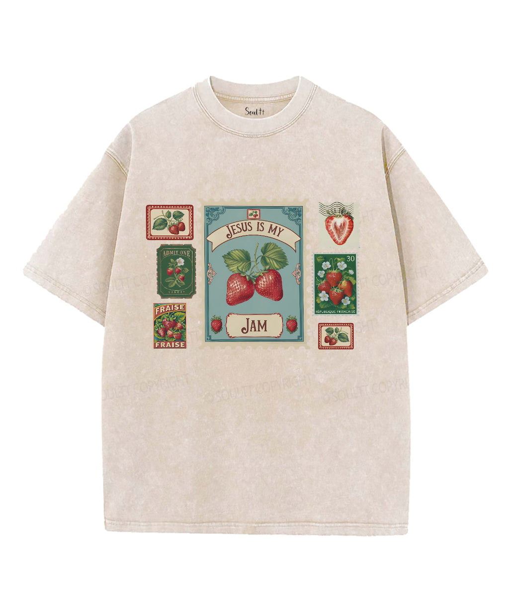 Jesus Is My Jam Unisex Washed Christian T-shirt Hoodie, Sweatshirt | CiraTrend.com (Image 4)
