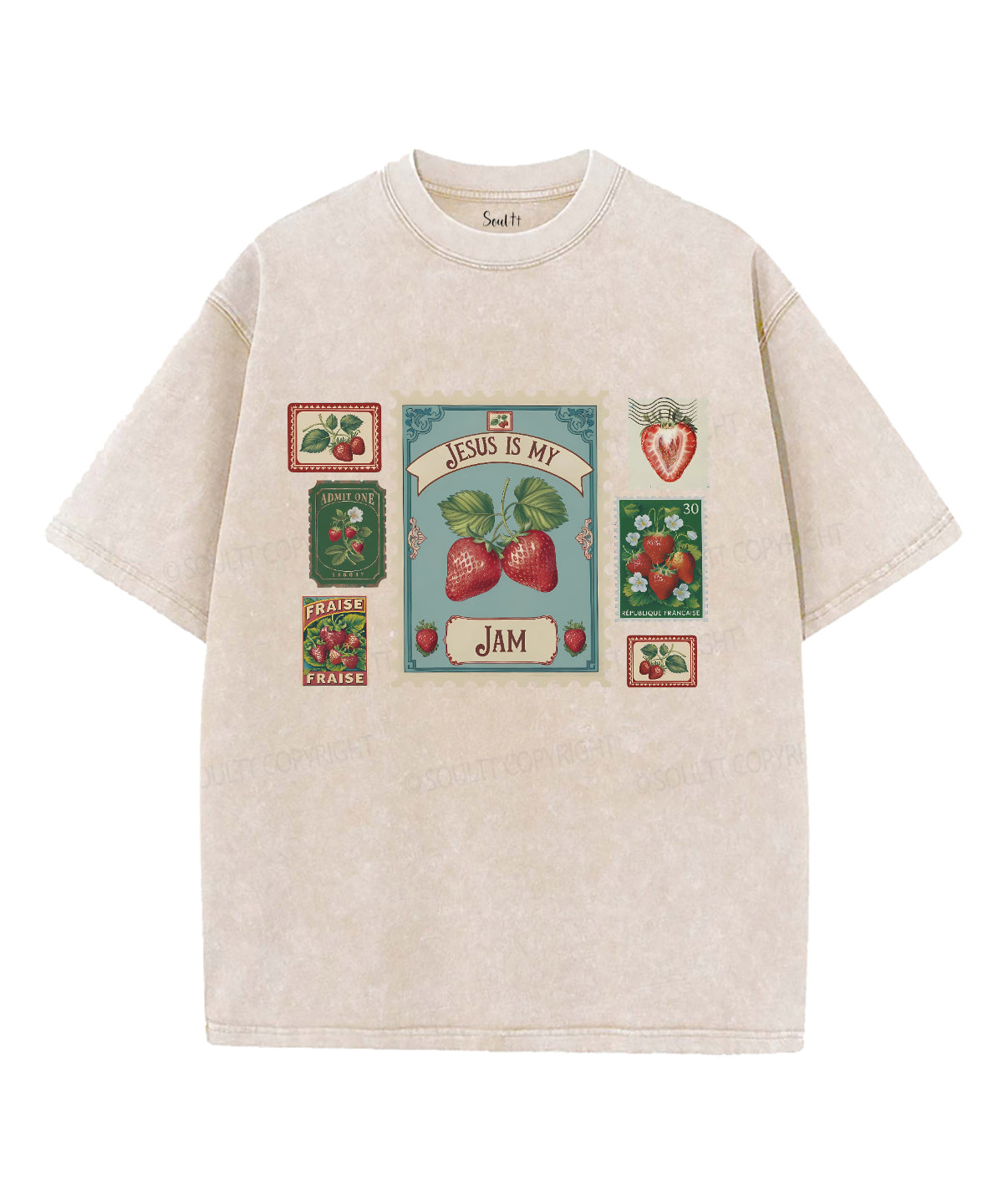 Jesus Is My Jam Unisex Washed Christian T-shirt Hoodie, Sweatshirt | CiraTrend.com (Image 4)