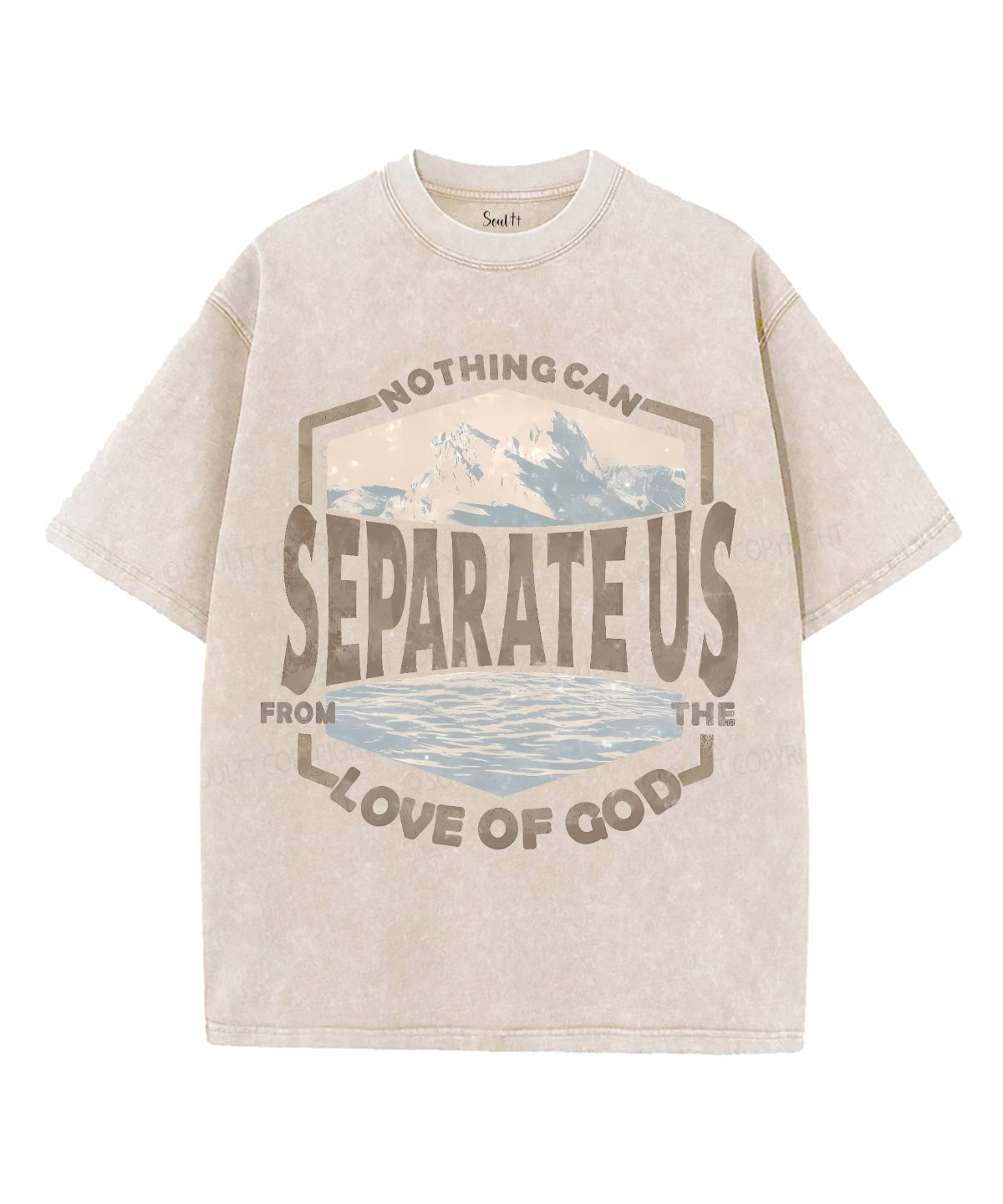 Nothing Can Separate Us Unisex Washed Christian T-shirt Hoodie, Sweatshirt | CiraTrend.com (Image 2)