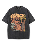 Sunset Chaser Jesus Seeker Unisex Washed Christian T-shirt Hoodie, Sweatshirt | CiraTrend.com (Image 1)