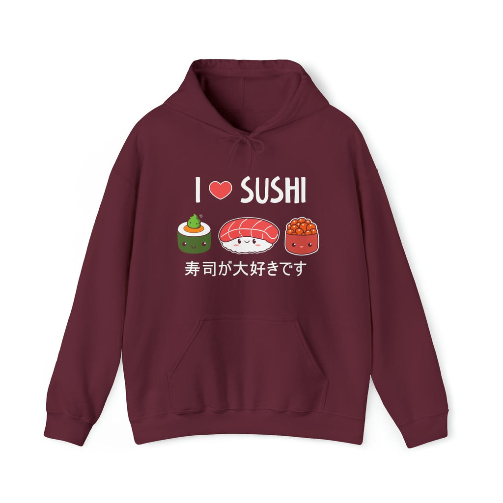 I Love Sushi Unisex Hoodie T-Shirts, Sweatshirt | CiraTrend.com (Image 3)