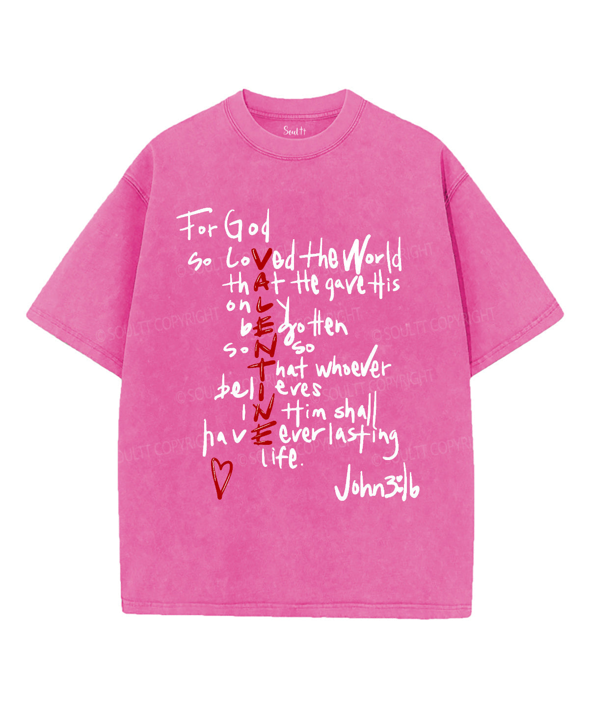 For God So Love The World Washed Christian T-shirt Hoodie, Sweatshirt | CiraTrend.com (Image 2)