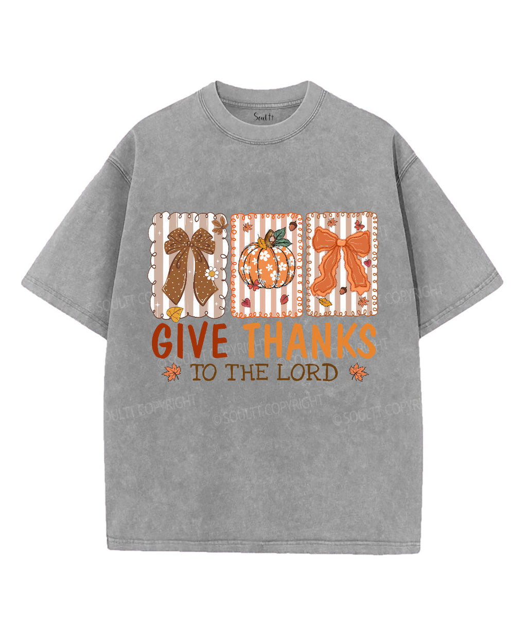 Give Thanks To The Lord Unisex Washed Christian T-shirt Style001 Hoodie, Sweatshirt | CiraTrend.com (Image 2)