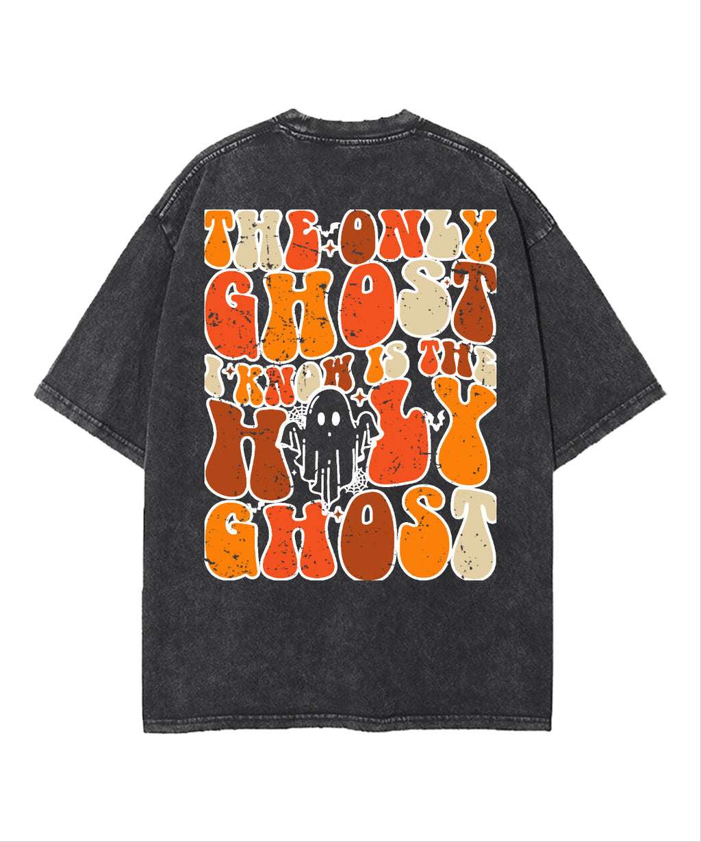 The Only Ghost Double Sided Washed Christian T-shirt Hoodie, Sweatshirt | CiraTrend.com (Image 5)