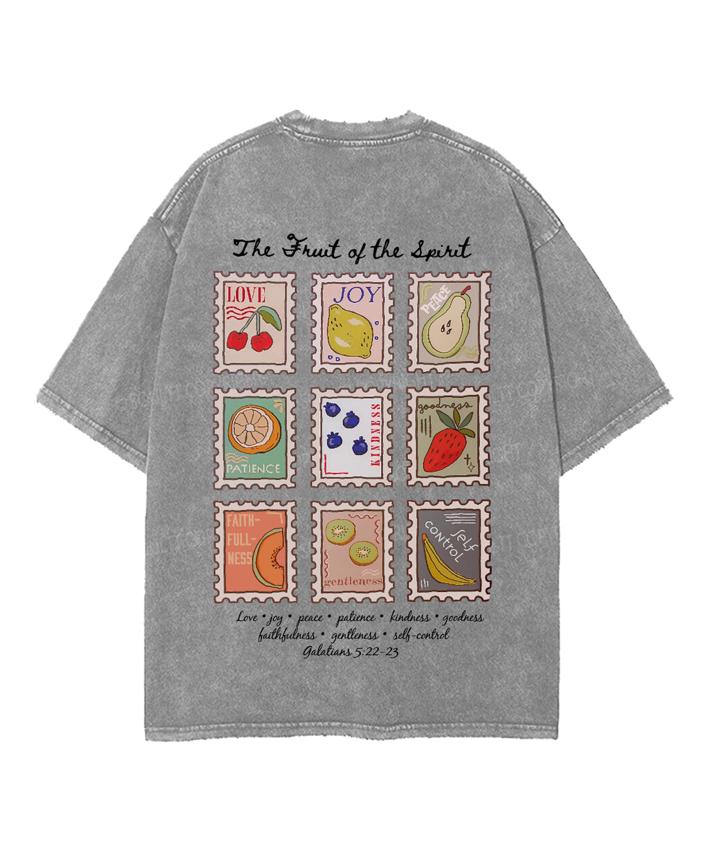 Fruit Of The Spirit Double Sided Unisex Washed Christian T-shirt Style008 Hoodie, Sweatshirt | CiraTrend.com (Image 5)