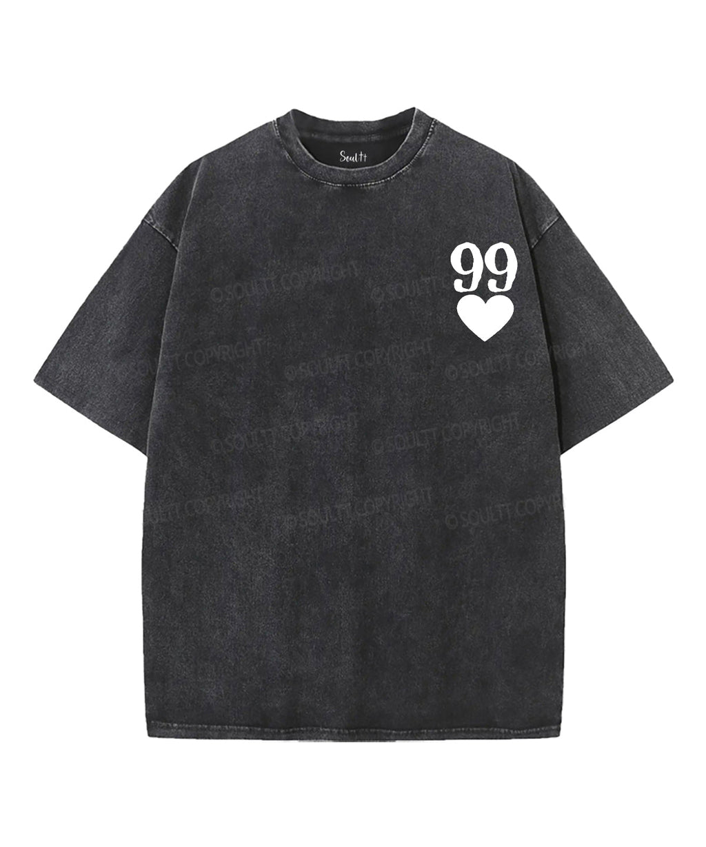 He Left 99 Double Sided Washed Christian Style001 T-Shirts, Hoodie, Sweatshirt