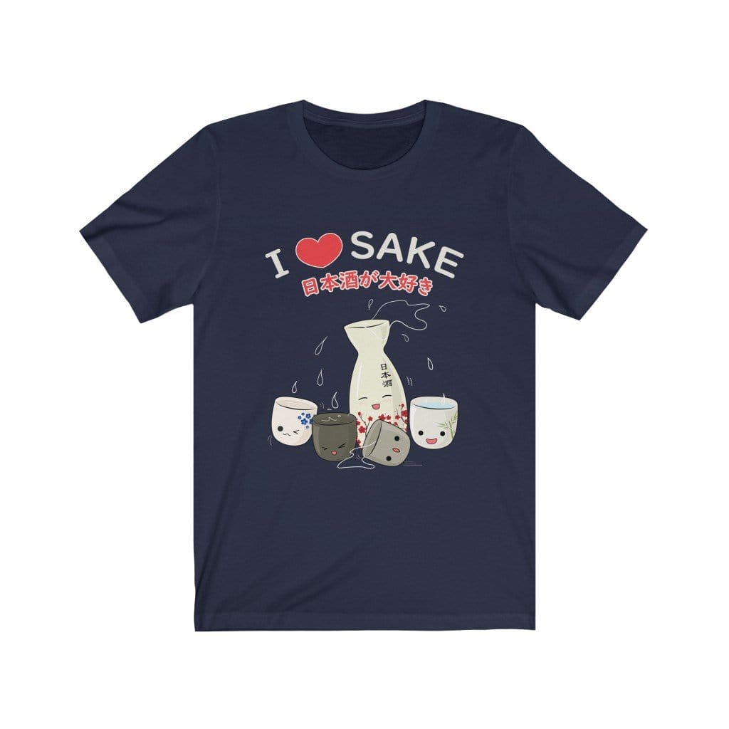 I Love Sake Unisex Tee Hoodie, Sweatshirt | CiraTrend.com (Image 4)