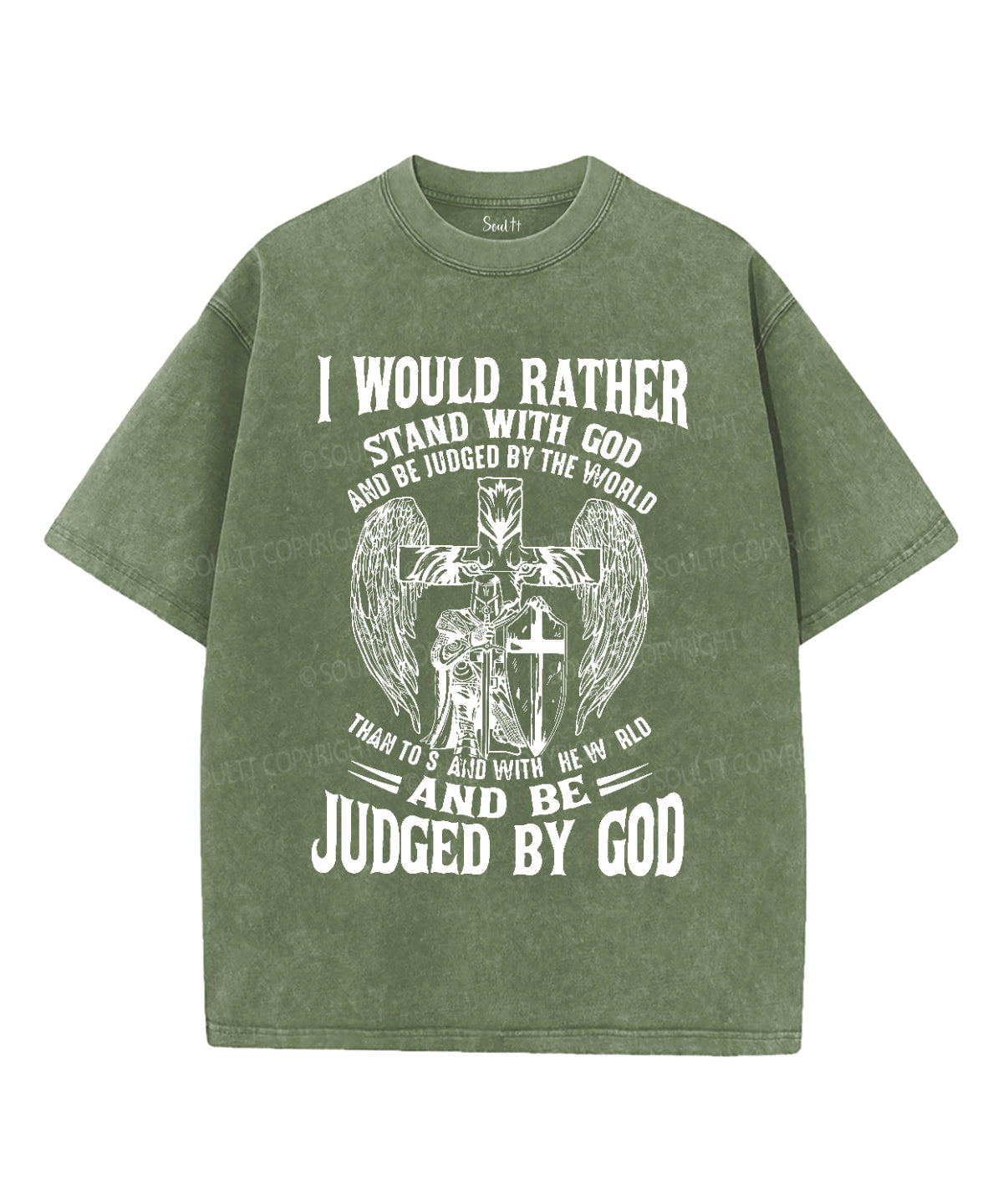 I Would Rather Stand With God Washed Christian T-shirt Hoodie, Sweatshirt | CiraTrend.com (Image 5)