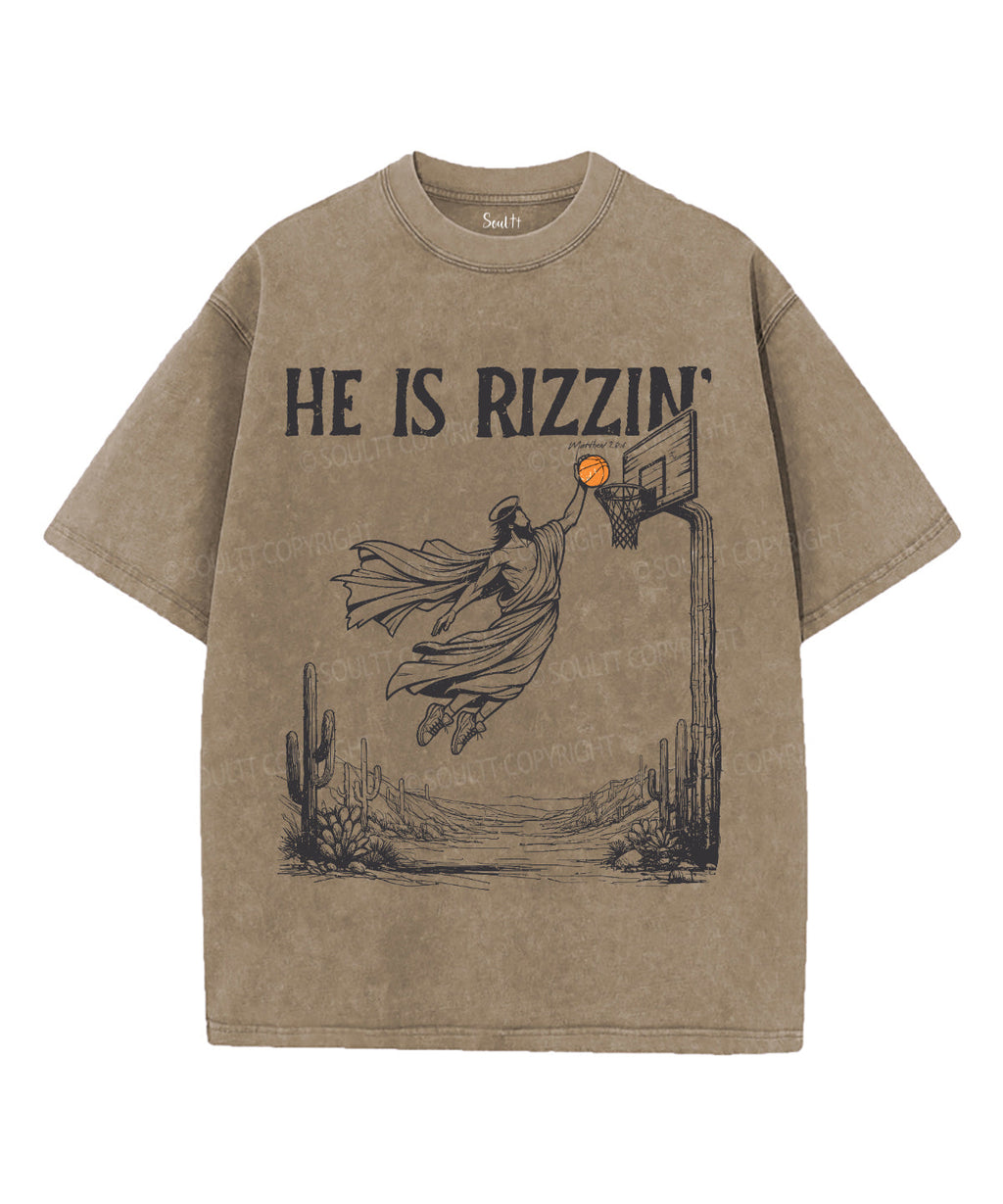 He Is Rizzin' Unisex Washed Christian T-shirt Style003 Hoodie, Sweatshirt | CiraTrend.com (Image 5)
