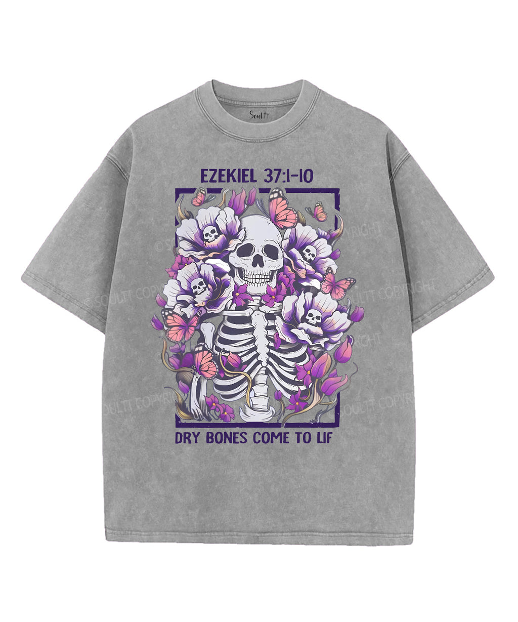 Dry Bones Come To LifUnisex Washed Christian T-shirt Hoodie, Sweatshirt | CiraTrend.com (Image 2)