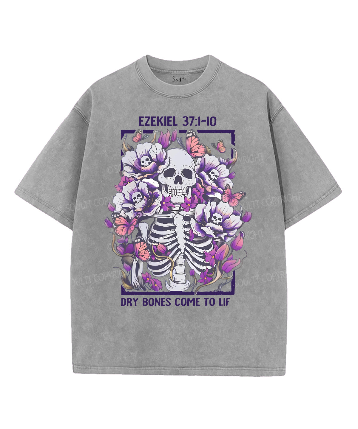 Dry Bones Come To LifUnisex Washed Christian T-shirt Hoodie, Sweatshirt | CiraTrend.com (Image 2)