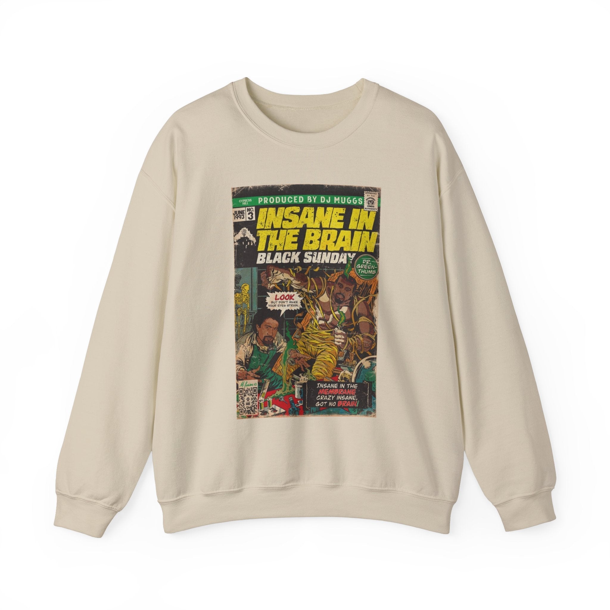 Insane In The Brain - Unisex Heavy BlendÃ¢â€žÂ¢ Crewneck Sweatshirt T-Shirts, Hoodie | CiraTrend.com (Image 4)