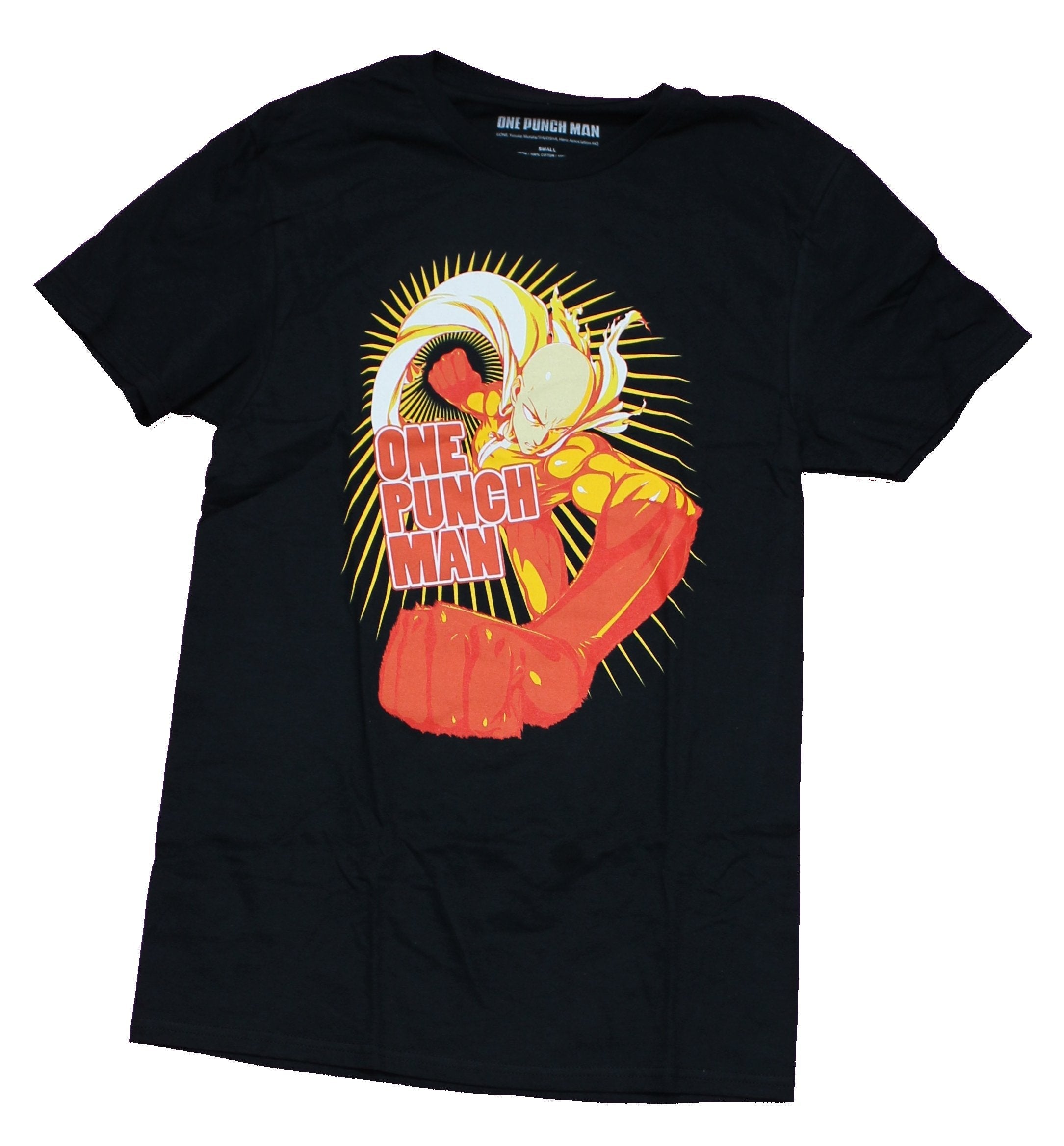 One Punch Man Mens T-Shirt - Big Yellow Orange Saitamma Shirt Hoodie, Sweatshirt | CiraTrend.com