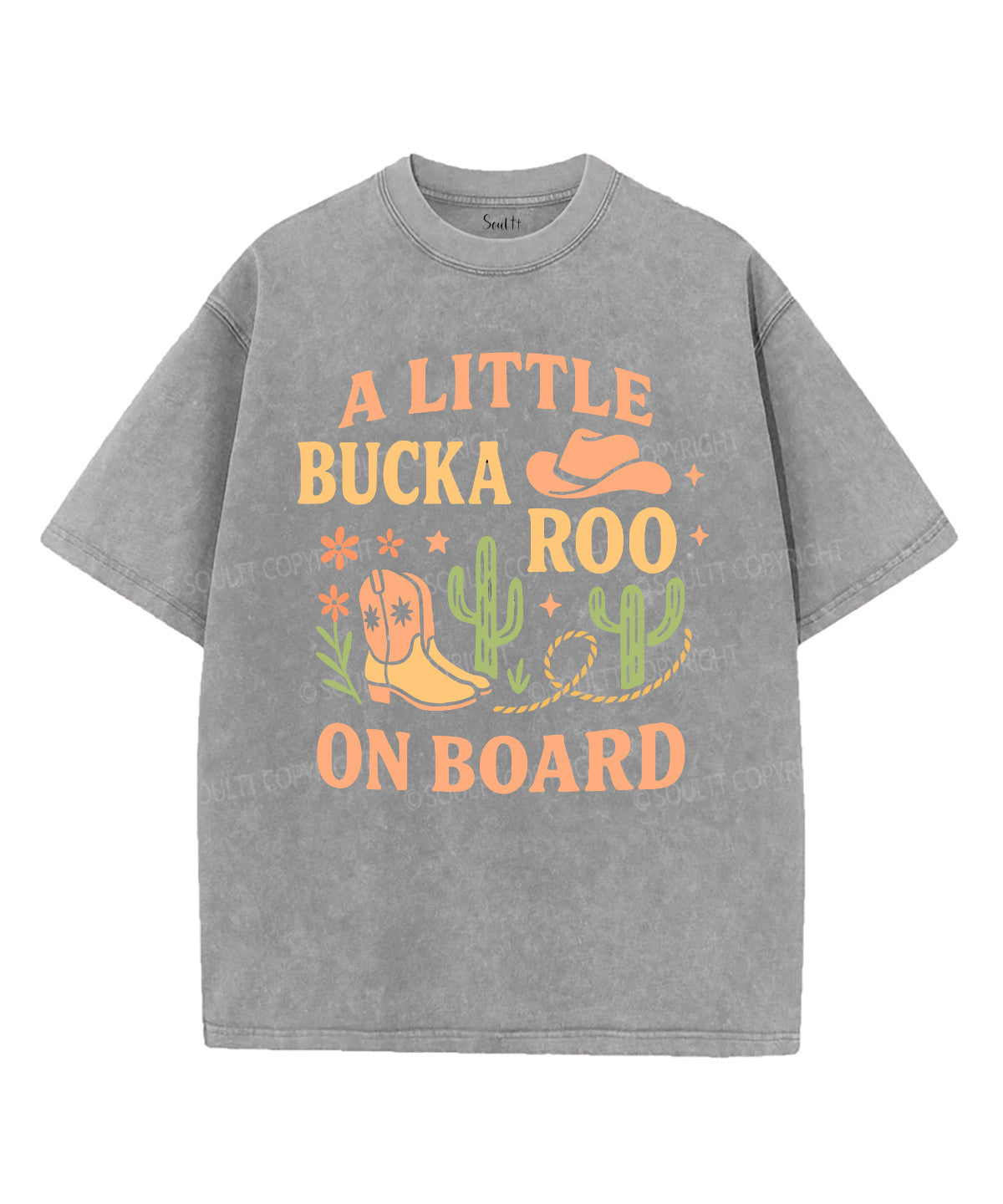 A Little Bucka Roo On Board Unisex Washed Christian T-shirt Hoodie, Sweatshirt | CiraTrend.com (Image 4)