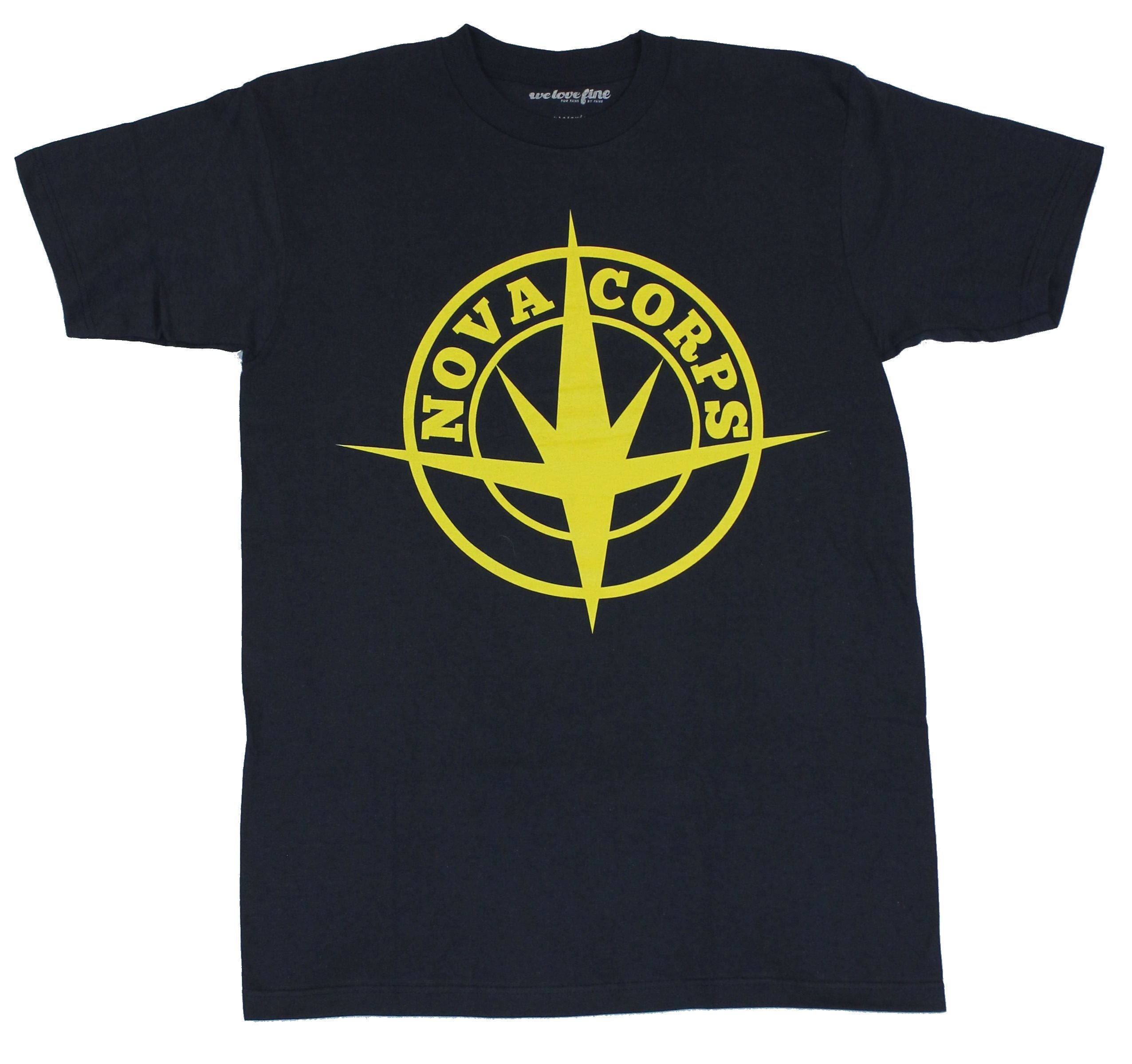 Guardians of the Galaxy Mens T-Shirt - Nova Corps Golden Yellow Logo Lamge Hoodie, Sweatshirt | CiraTrend.com