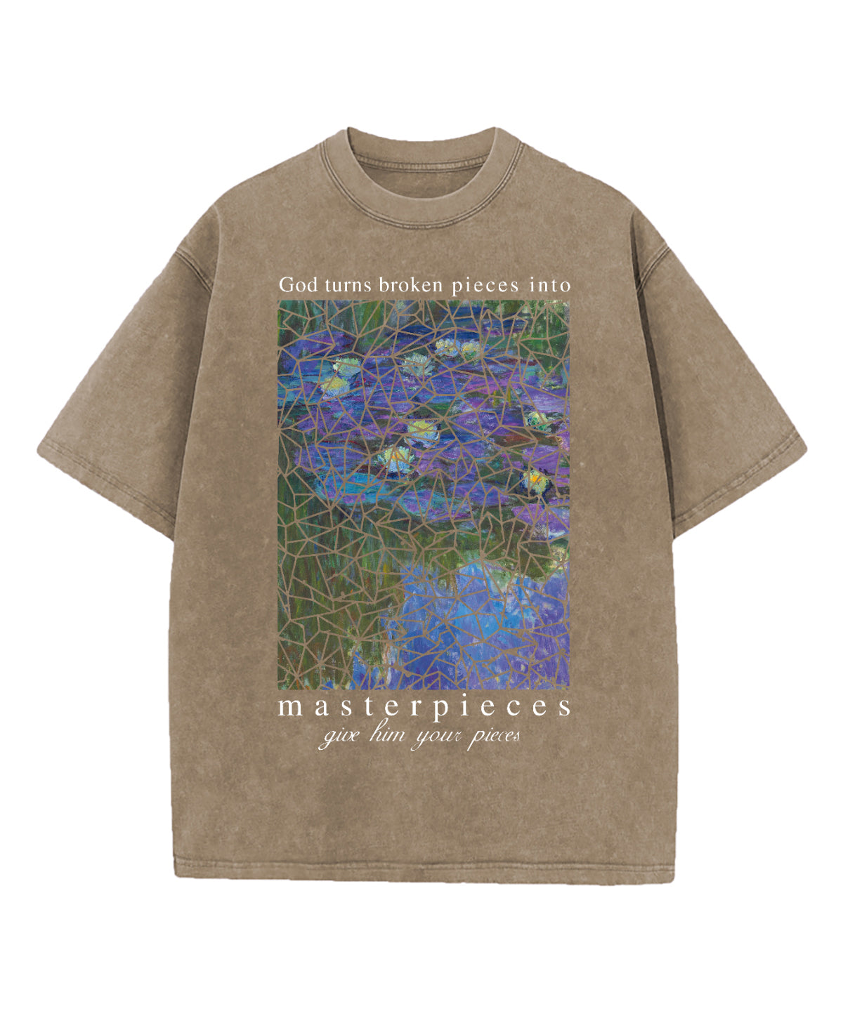 Water Lily God Turns Washed Christian T-shirt Hoodie, Sweatshirt | CiraTrend.com (Image 5)