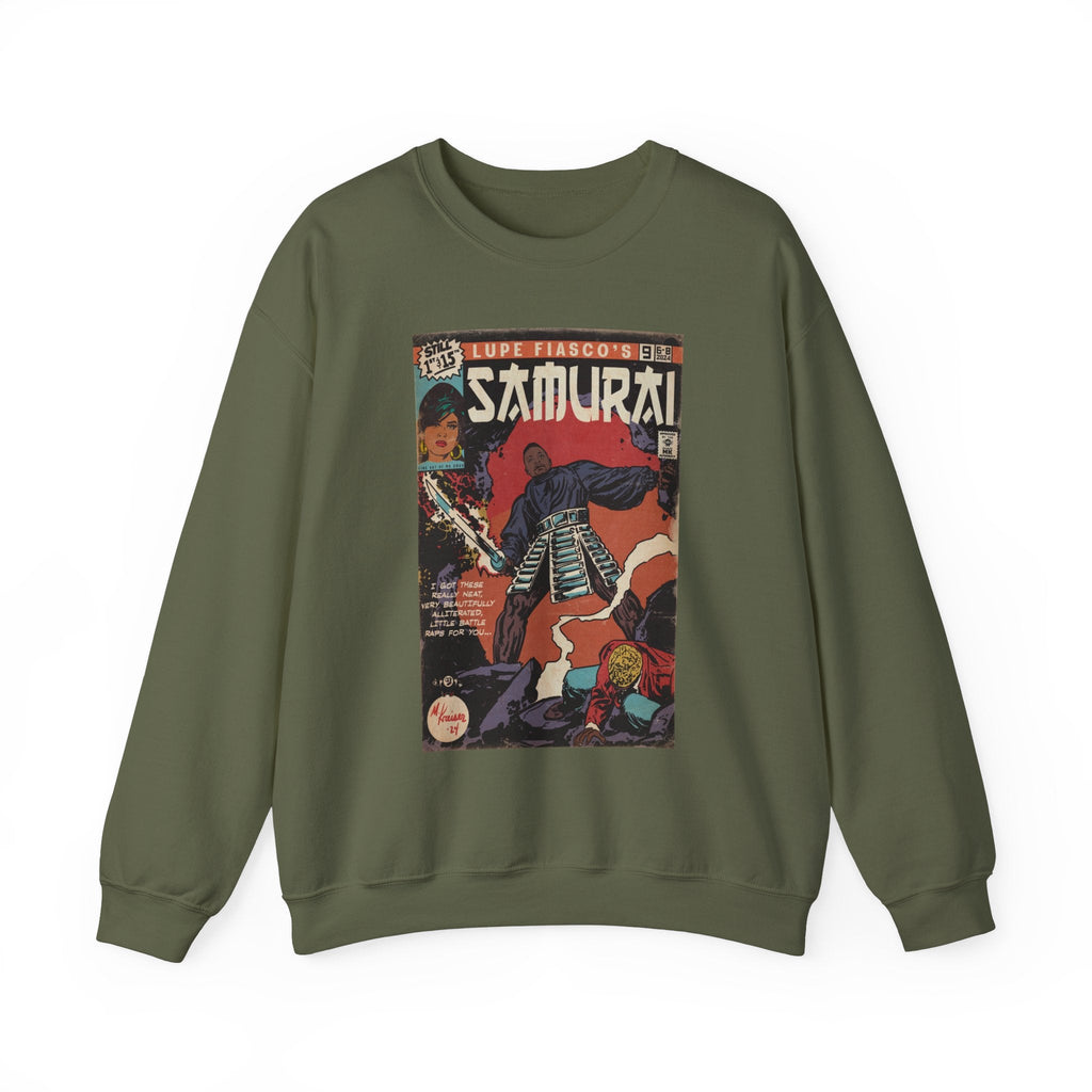 Samurai Unisex Heavy BlendÃ¢â€žÂ¢ Crewneck Sweatshirt T-Shirts, Hoodie | CiraTrend.com (Image 4)