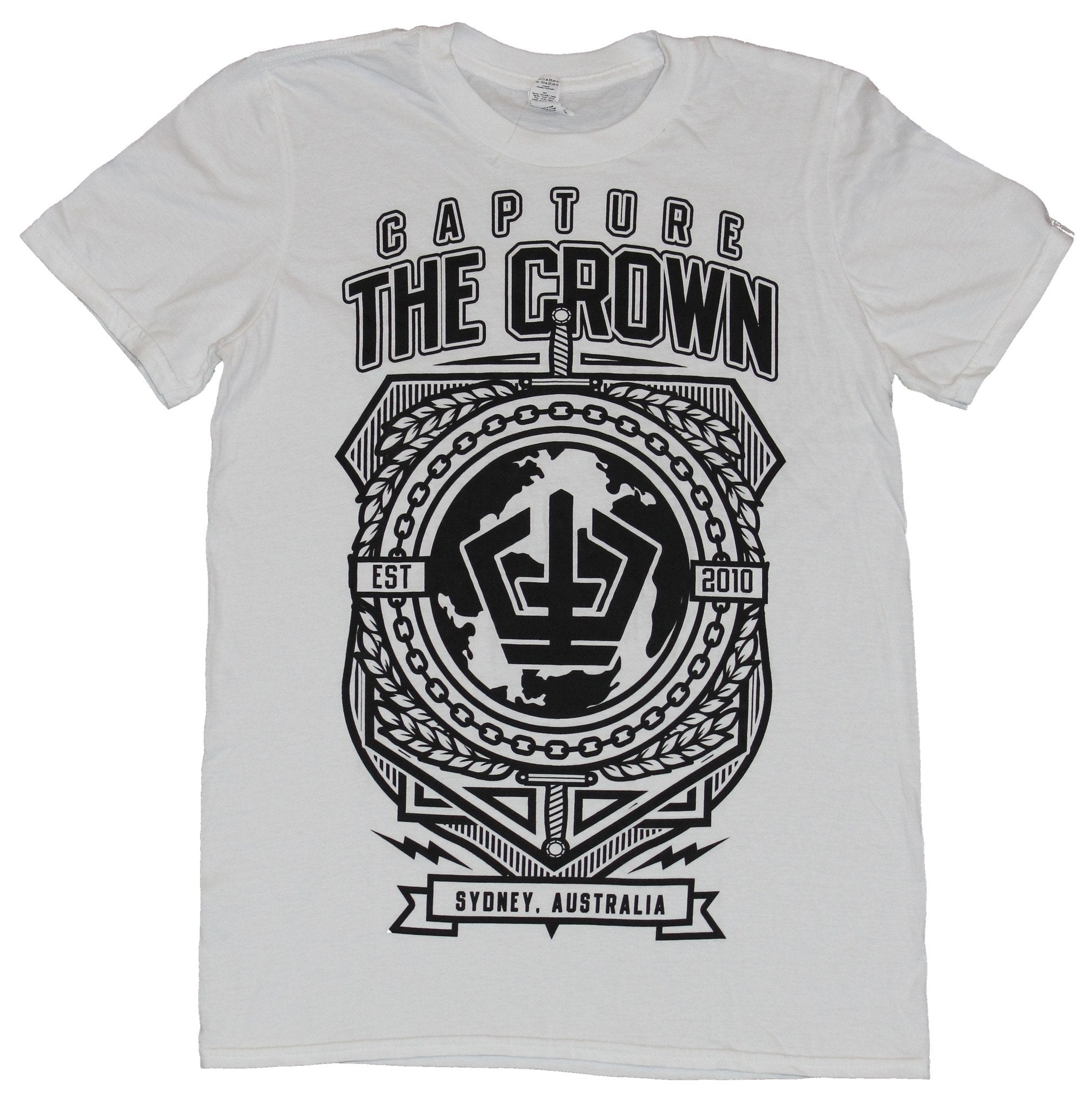 Capture the Crown Mens T-Shirt - Established 2010 Ornate Lined Crest Hoodie, Sweatshirt | CiraTrend.com
