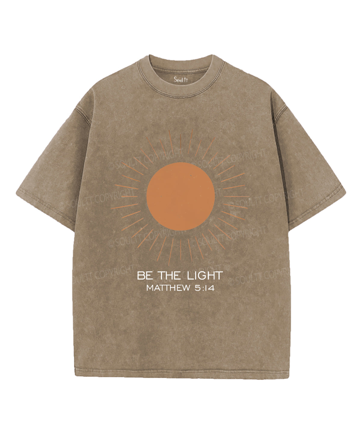 Be The Light Unisex Washed Christian T-shirt Style003 Hoodie, Sweatshirt | CiraTrend.com (Image 5)