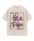 He Is Risen Unisex Washed Christian T-shirt Style011 Hoodie, Sweatshirt | CiraTrend.com (Image 1)
