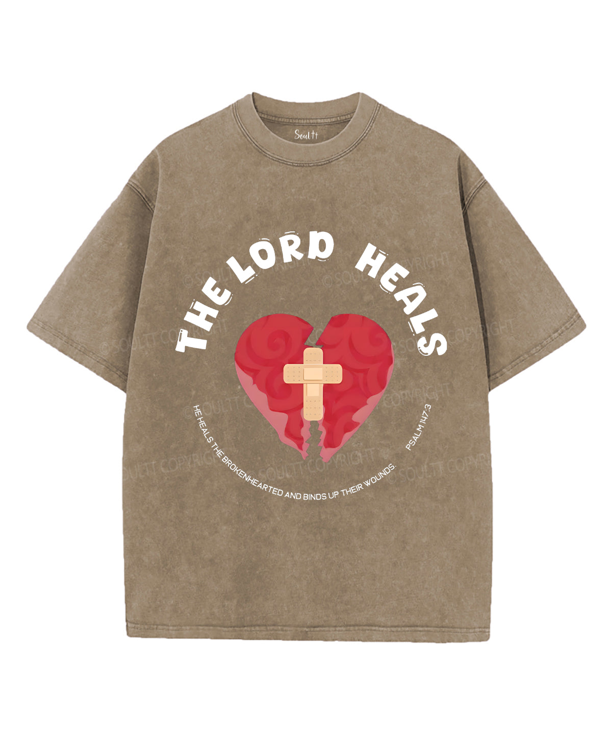 The Lord Heals Unisex Washed Christian T-shirt Hoodie, Sweatshirt | CiraTrend.com (Image 5)