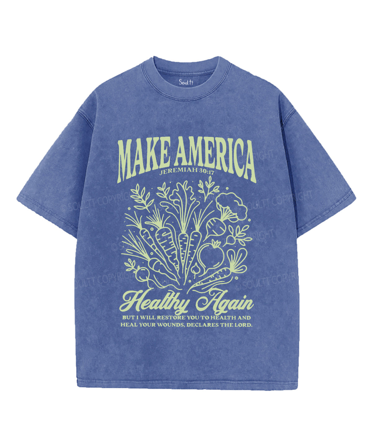 Make America Healthy Again Unisex Washed Christian T-shirt Hoodie, Sweatshirt | CiraTrend.com (Image 4)