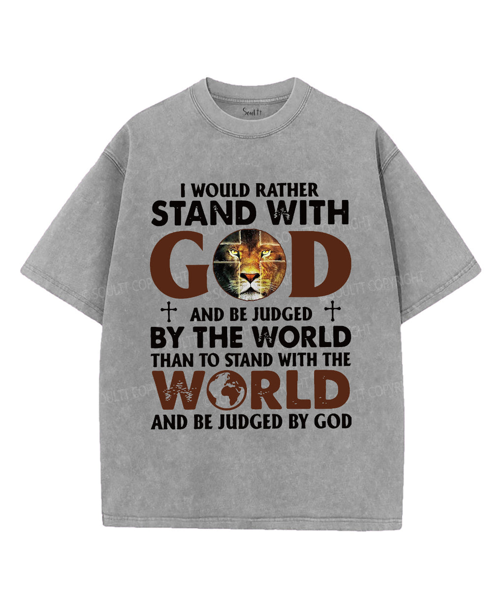 I Would Rather Stand With God Washed Christian T-shirt Style001 Hoodie, Sweatshirt | CiraTrend.com (Image 3)