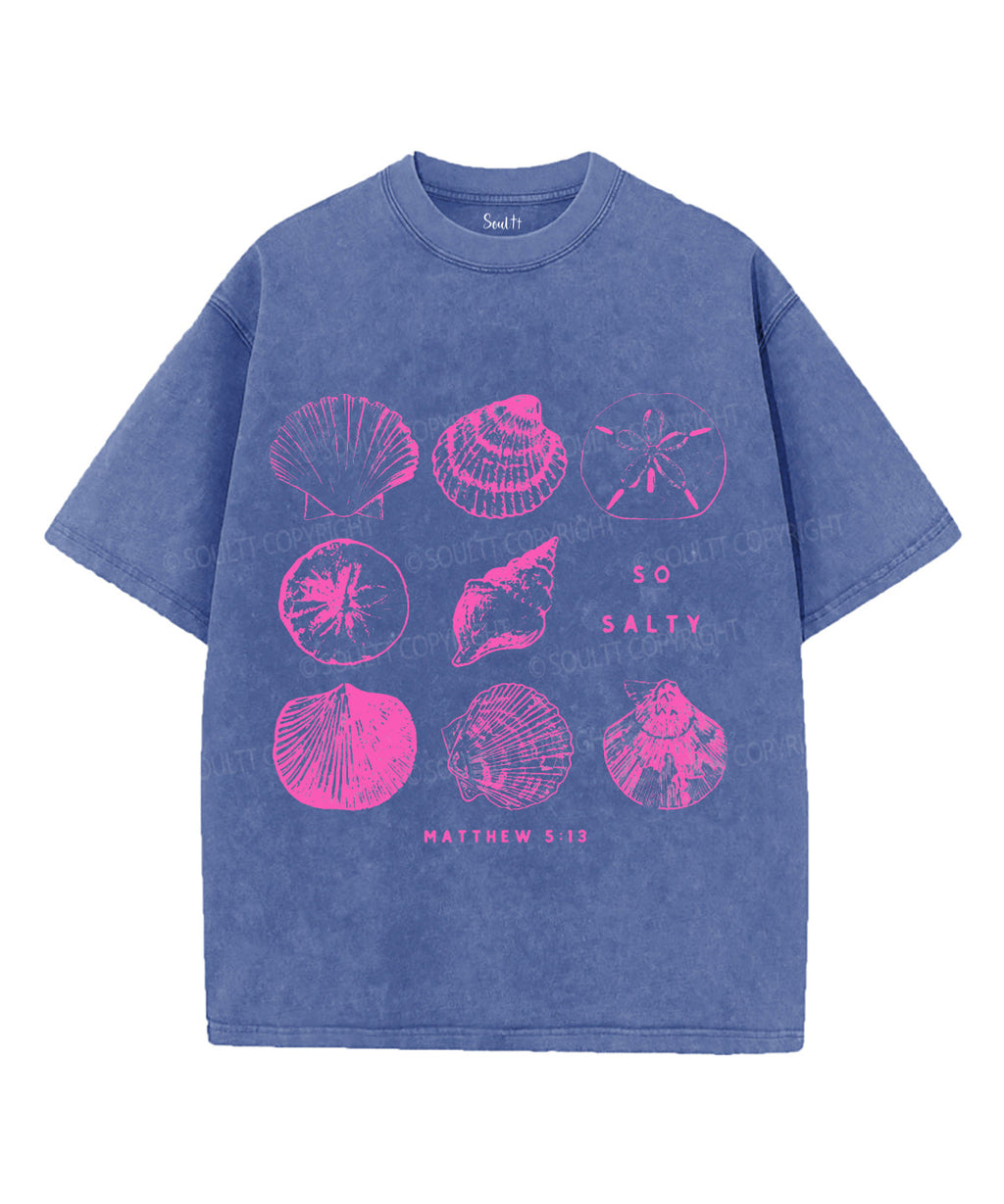 So Salty Unisex Washed Christian T-shirt Hoodie, Sweatshirt | CiraTrend.com (Image 2)